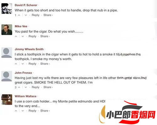 雪茄最多可以抽到多短截圖