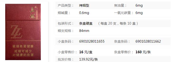 真龍清云免稅香煙批發價格介紹截圖